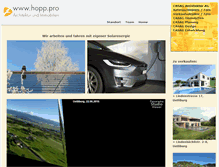 Tablet Screenshot of hopp.pro